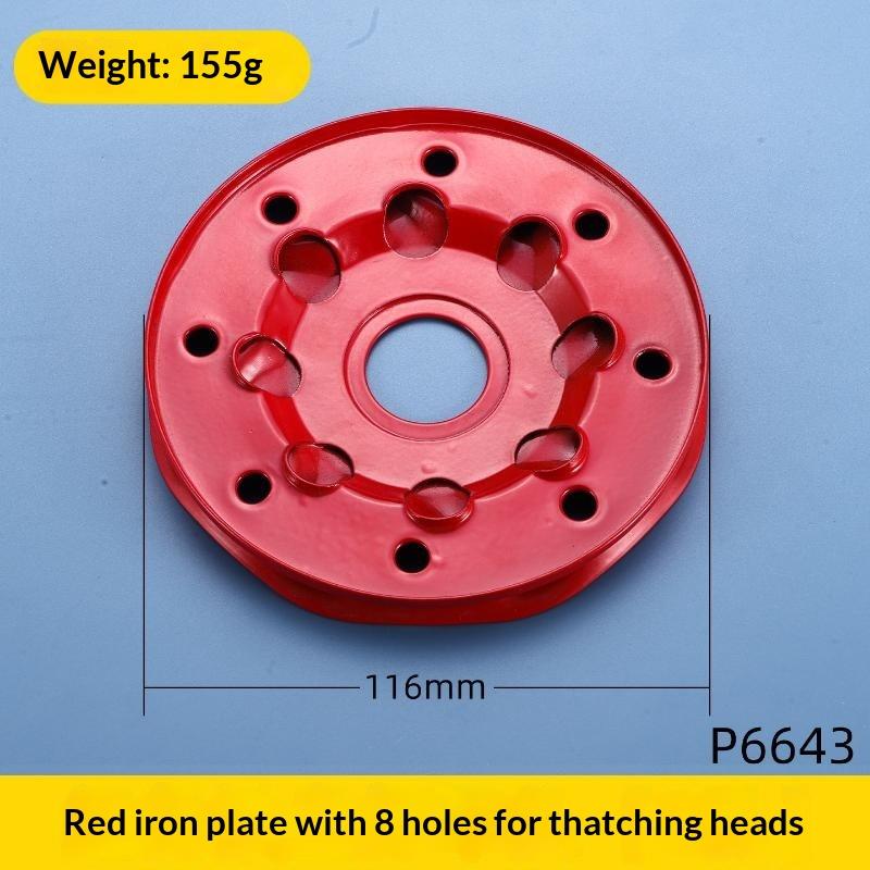 8 Holes Thickened Metal Trimmer Head Wear Resistant Nylon Line Grass Cutter Replacement Parts For Garden Lawn Weeding