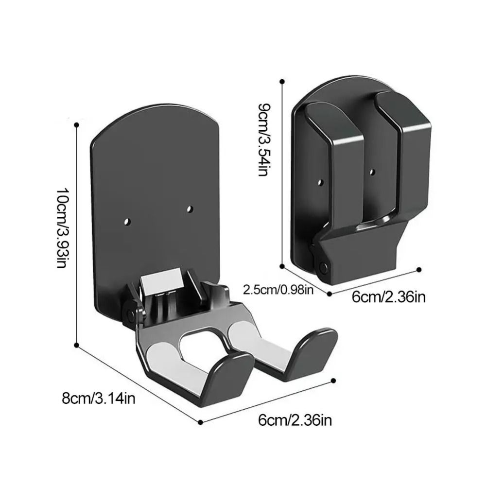 Wall Mounted Foldable Headphone Stand Space Saving Hole-Free Installation Gaming Headset Bracket Silicone Non-Slip Pad Universal