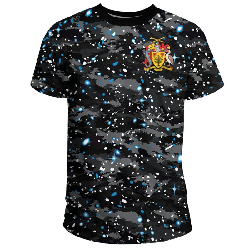 Barbados Flag Map 3D Printed T Shirt For Men Clothes Fashion Male T-Shirt National Emblem Tshirt Independence Day Tee Women Tops XXS