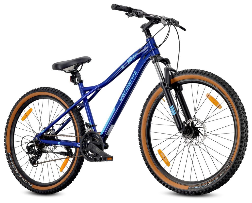 Mountain Bike Mtb 27.5 Inch 21 Speeds For Communion Aluminum Lightweight Shock Absorber Disc Brakes Shimano Frame M 17 Inch Verdant Shred Blue