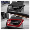 Real Soft Carbon Fiber Sticker RHD Car Center Console Side Air Outlet Trim For Toyota Alphard 2015-2018 2019 2020 2021 2022 2023