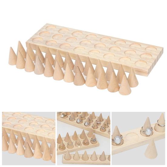 Ring Display Stand Modern Reusable Burr-free 6/12/24 Holder Jewelry Tray Commercial Use