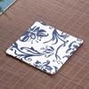 Cotton and Linen Kung Fu Tea Coasters Simple Solid Color Square Coaster Anti-scald Absorbent Heat Insulation Mat Home Mats