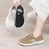 Women's Casual Shoes 2025 Spring New Fashion Mesh Breathable Cross Tied Flats Comfortable Lightweight Soft Sole Vulcanized Shoes