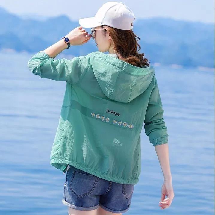 Little Daisy Sun Protection Clothing Women's Anti-ultraviolet Long-sleeved Summer Breathable Hooded Thin Jacket Sun Protection Clothing Women