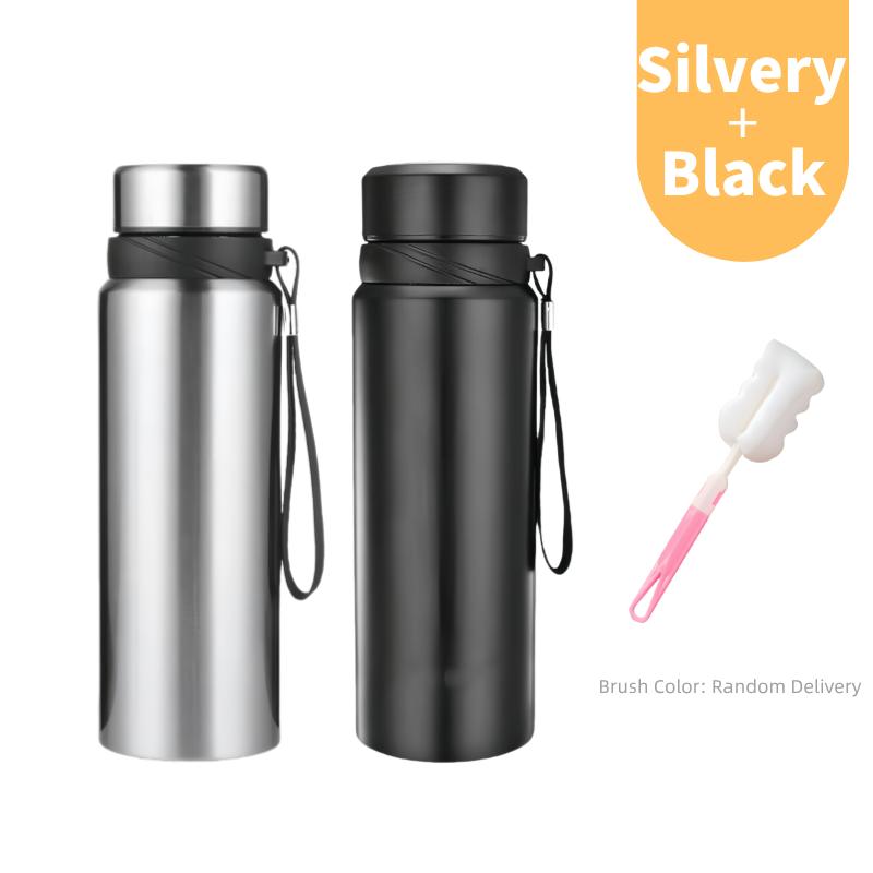 1L Edelstahl Thermos Wasserflasche für das Fahrzeug Kalt- und Heißwasserflasche Thermoskanne für Wasser Tee Vakuumflaschen