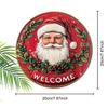 Christmas Decoration Sign,indoor Hanging decorations,2D Flat Wooden Products with Santa Claus pattern,Christmas Gifts for Friends and Family