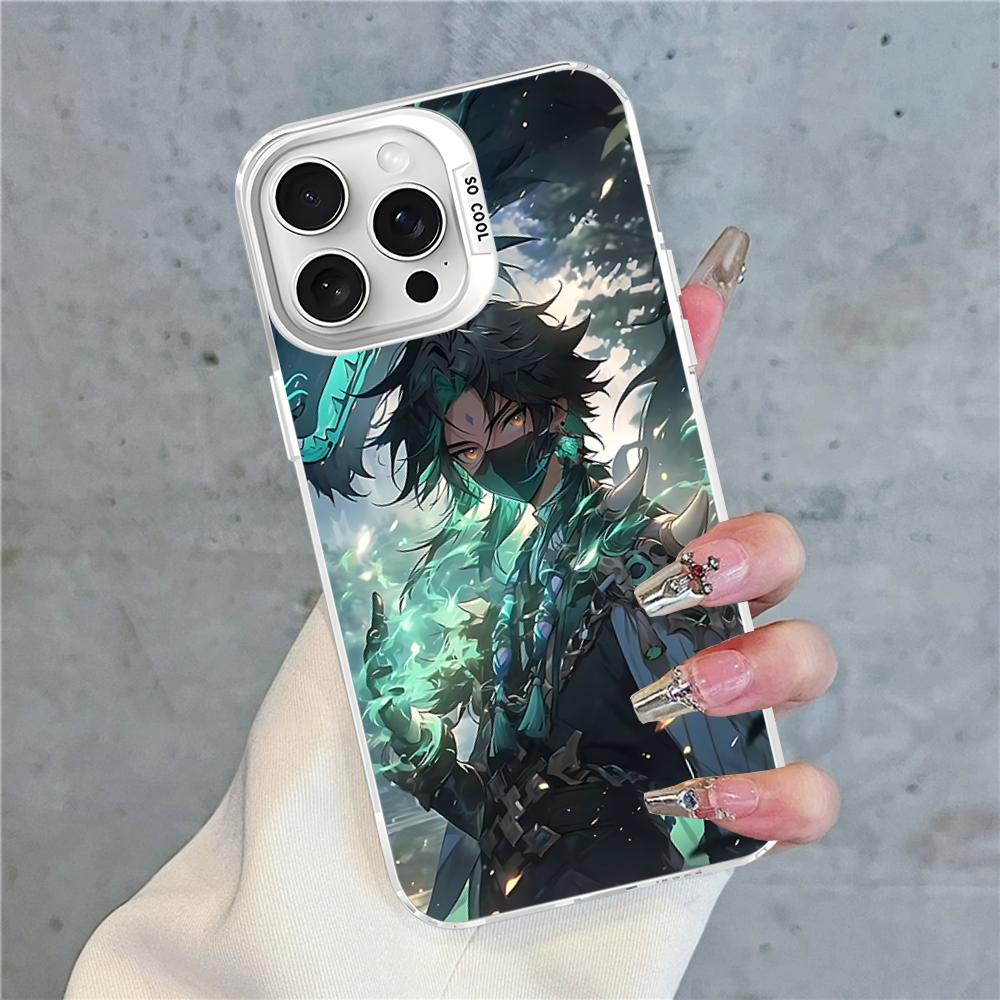 Genshin Impact XIAO Phone Case For IPhone 16 15 14 13 12 11 Pro Max X XR XSMAX 8 7 Plus Matte Shockproof Back Cover