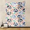 Cute Penguin and Candy Pattern Patterned Tapestry for Bedroom and Living Room Home Decor