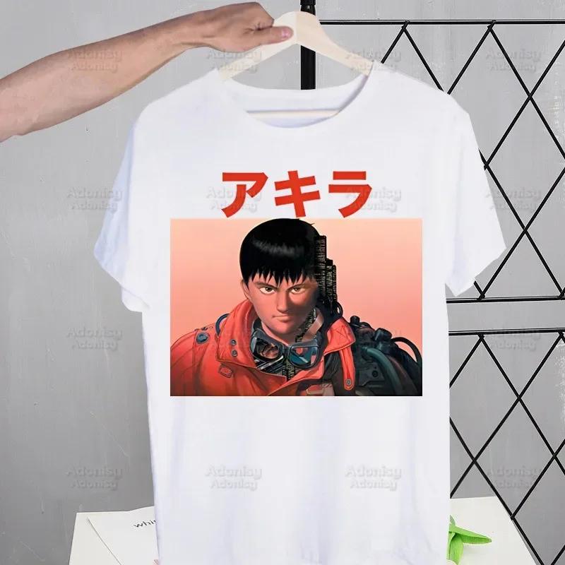 Akira Anime Manga Japanese T Shirt Men Retro Tops Tees Harajuku Neo Tokyo Shotaro Kaneda Tshirt Streetwear Hip Hop T-shirts