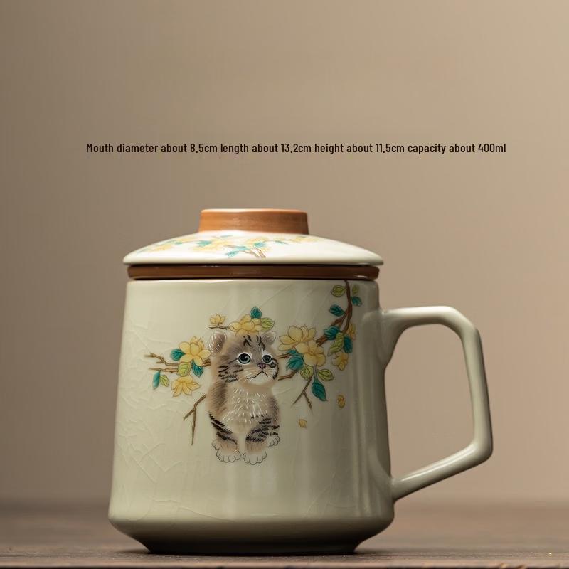 

OLOEY Ceramic Office Mug with Lid