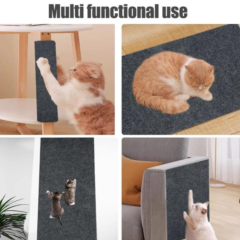 Alfombrilla Anti Arañazos para Gatos Recortable Autoadhesiva Alfombrilla Almohadilla Rascador para Gatos Mascotas Protector de Esquina de Muebles Sofá Interior Pared