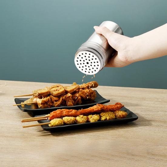 Równomierna przyprawa do dziurek Ergonomiczna ze stali nierdzewnej Łatwa do napełniania Nietłukąca Przyprawa