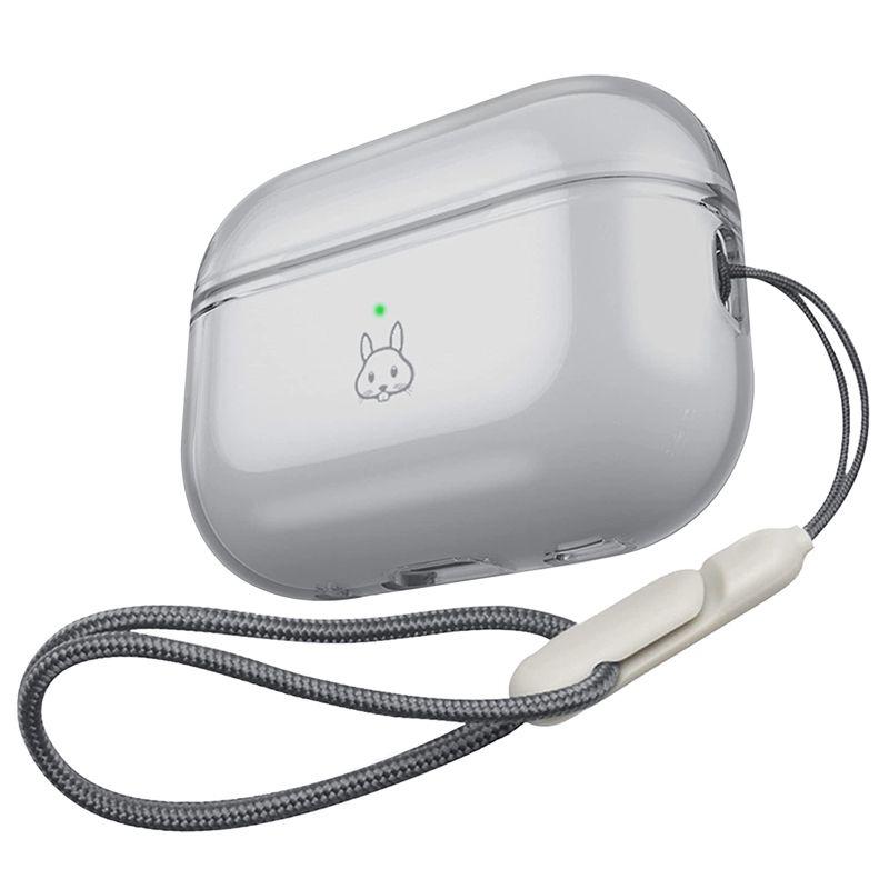 

Apple Earphone Case Airpods3 Fancy Bluetooth Second Third Transparent Airpodpro2 Silicone Non-Drop Cover Boys and Girls Soft Free Lanyard Soft Case Apple AirPods 1/2 Black (Basics)