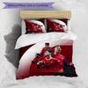 Set Lenzuola Stampate Cristiano Ronaldo 3 Pezzi Copriletto Accogliente Traspirante come Regalo per Inaugurazione Casa o Festa
