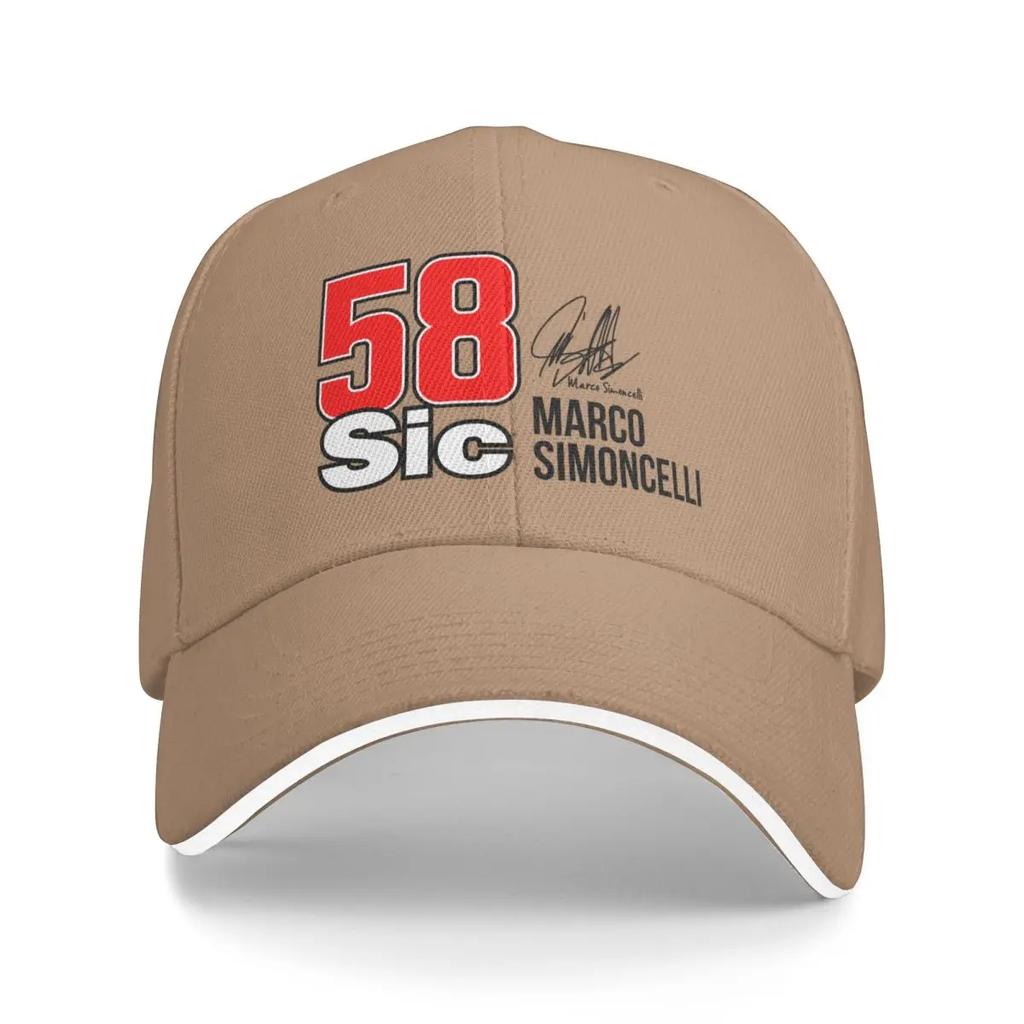 marco simoncelli 58 Baseball Cap Mountaineering Sports Cap Sunhat Sun Hats For Women Unisex's