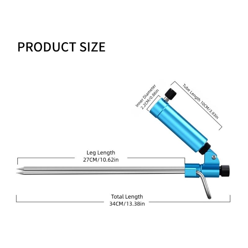 Fishing Rod Support Holder Stake for Anglers Feature Lightweight Design and Easy Assembly for Portable Use in Fishing