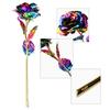 Rosa Placcata Oro Multicolor Romantico Regalo per San Valentino Festa della Mamma Decorazione da Giardino Decorazione Floreale