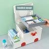 Ambulance Shape Sundries Storage Boxs Large Capacity Pill Box Case  Medical Classification