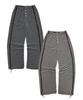 Plasma Sphere Rouge Stripe Knit Lace Track Wide Pants_2 Colors
