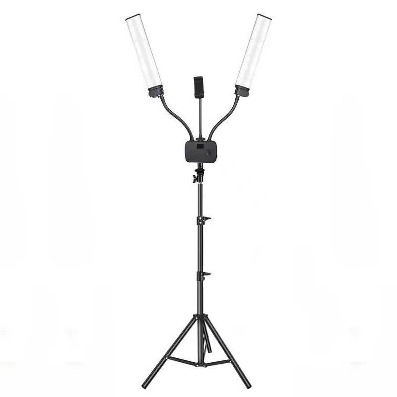 45W Dual-Arm LED Lamp for Photography/Live Stream - Foldable & Portable Fill Light