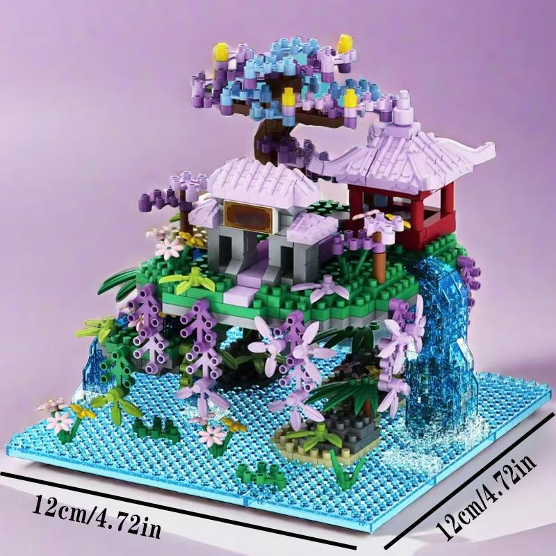 1460 Pieces, Fairy Pavilion Building Block Toys, Creative Handmade Building Block Toys Construction, Abs Materials, Suitable For