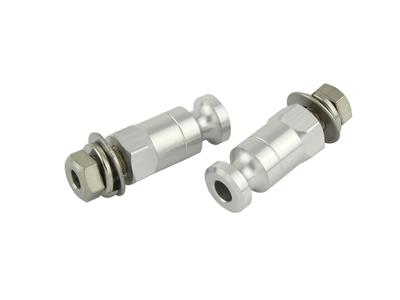 POSH 010202-03 Accesorii Motocicletă, Semnalizator Aluminiu cu Șuruburi Stellong, M8mm, Argintiu