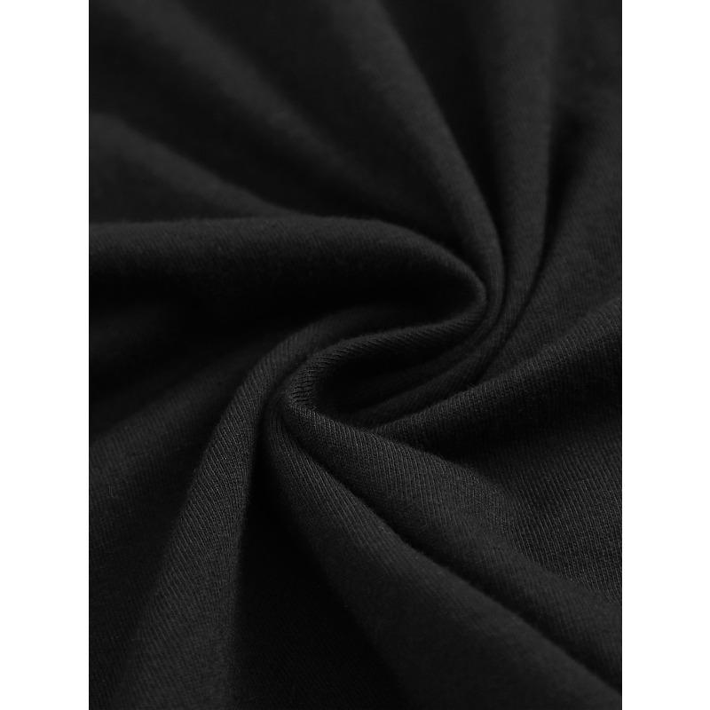 Europäische Größen Herren T-Shirt Camouflage Totenkopf Aufdruck Schwarzes T-Shirt, Lässiges T-Shirt mit Rundhalsausschnitt, Geeignet für den Sommer, Atmungsaktiv, Schweißabsorbierend, Weich