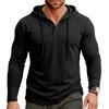 Sudadera con capucha de manga larga ligera para hombre, informal, retro