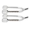2pcs Silver Chrome Plated Spurs Aluminum Alloy Narrow Spurs Durable Zinc Alloy Spurs  For Women