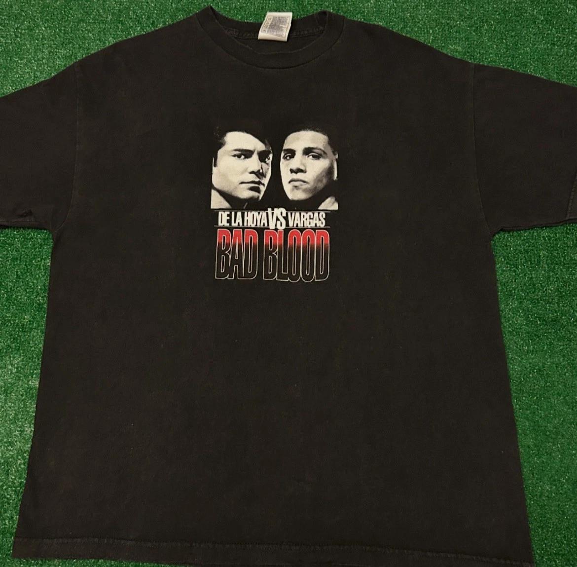 

Vintage Oscar De La Hoya Boxing Vs Fernando Vargas Bad Blood Shirt Mens Size XL 2XL