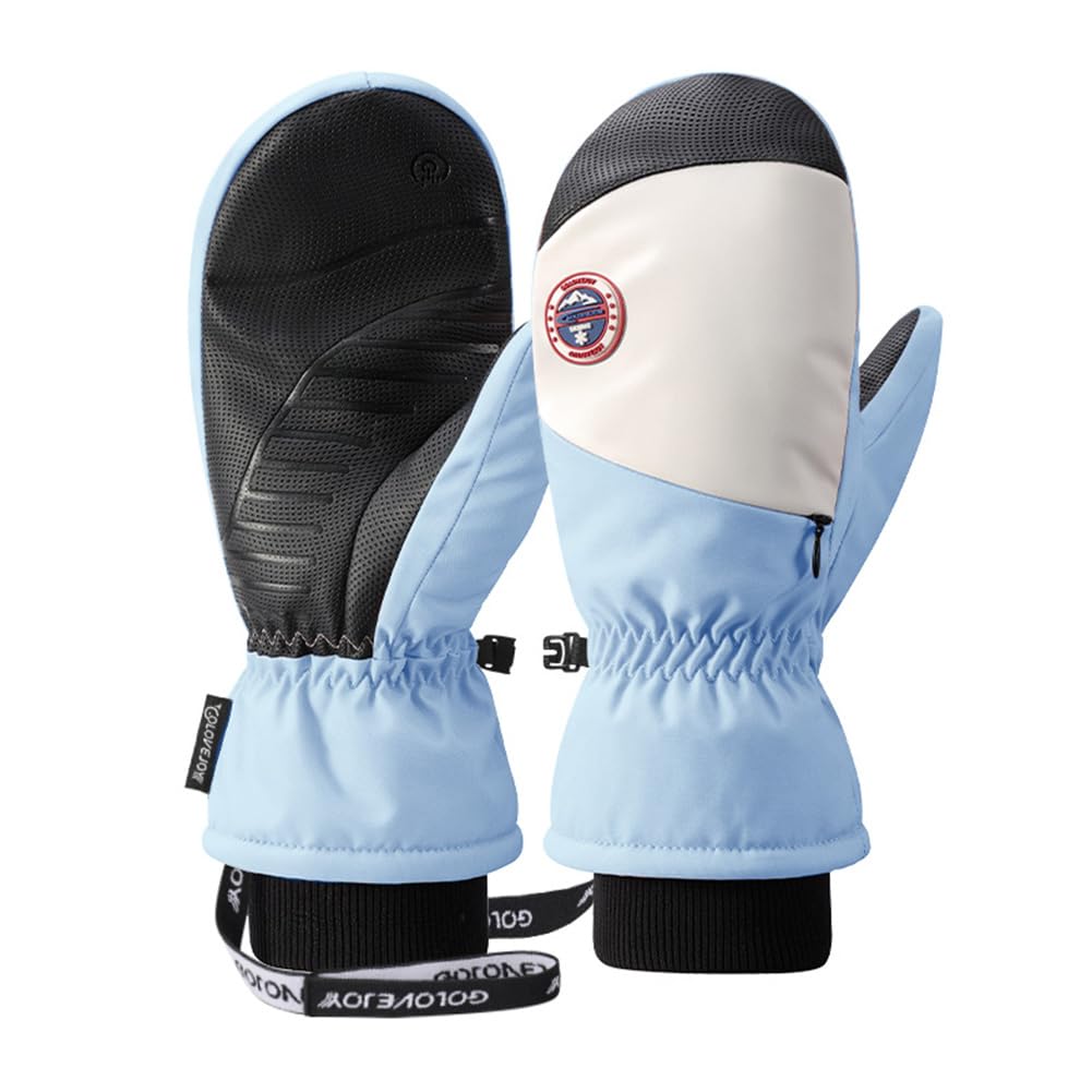MORGEN SKY Snowboard Thick Inner and Warm for and Motorcycle SK27 Mittens, Unisex, Padded, Five-Finger Lining, Lining, Windproof, Cold-Proof, Skiing,