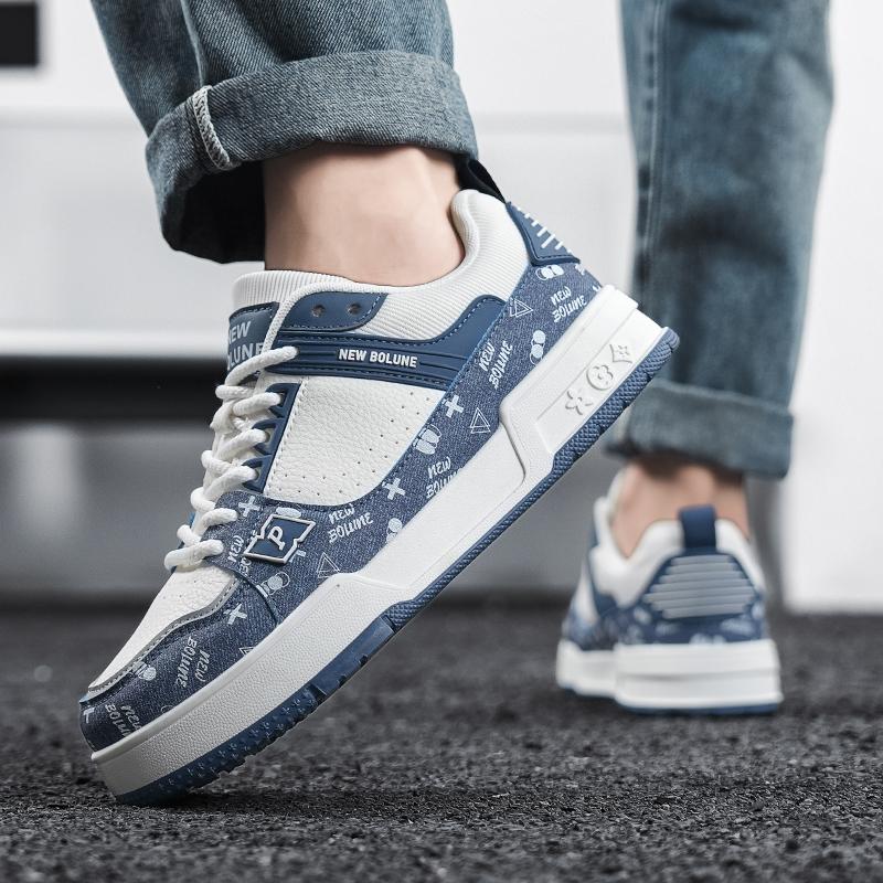 Unisex Casual Skate Sneakers Sizes 36-44 Couple Low Top Sport Shoes for Walking Campus Travel Streetwear and Daily Wear