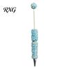 Faux Diamond Pen DIY Beadable Pen, Rhinestone Pearl Ballpoint Fancy Glitter Luxury for Crafting, Student Stationery Office Writing Tools Smooth