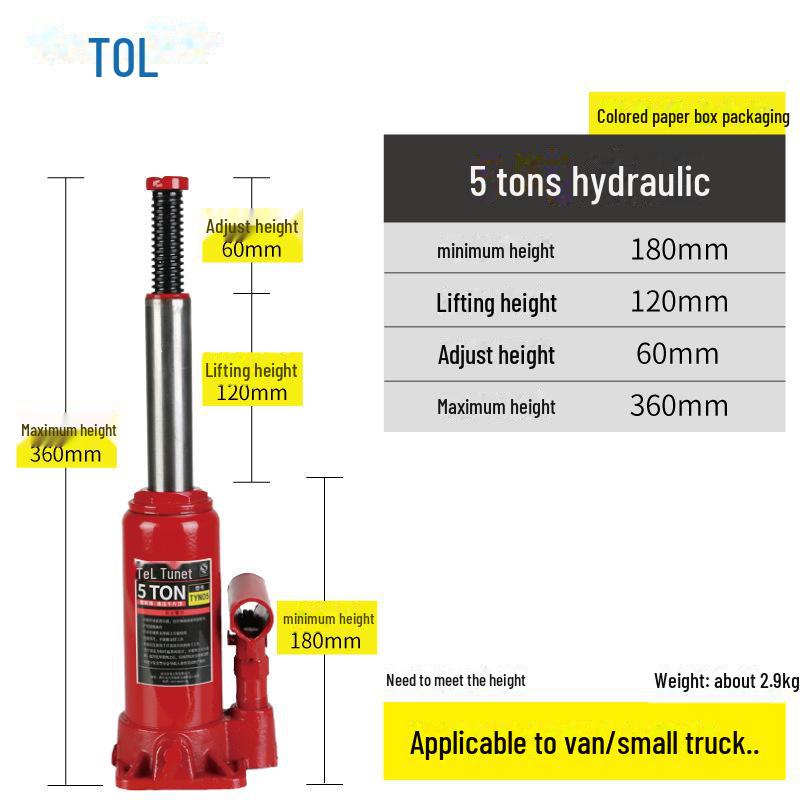 Hydraulic Car Jack for Off-Road Tire Changes (2T/3T)