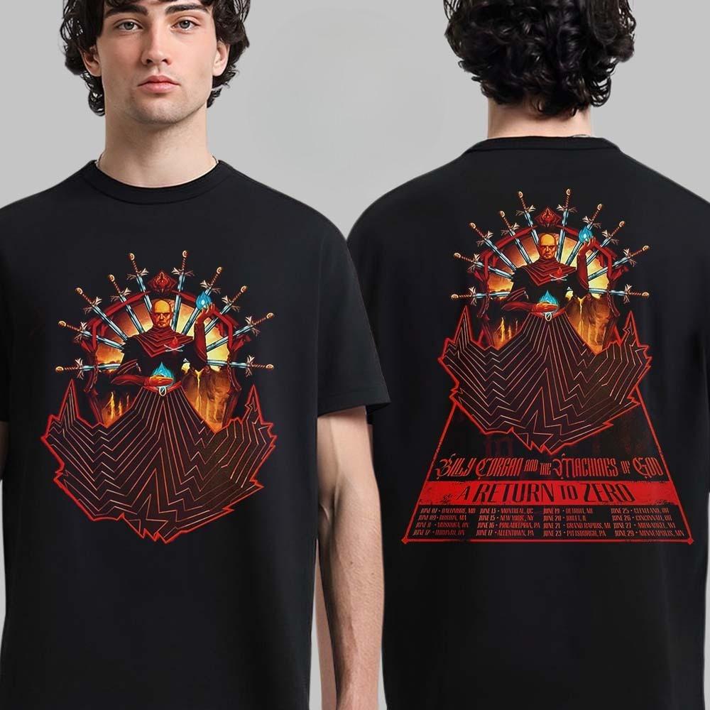 The Smashing Pumpkins The Aghori Tour 2025 Europe and UK Tour Dates Two Sides Unisex T-Shirt