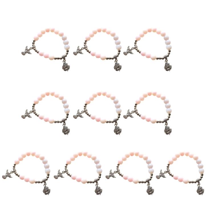 Adjustable Crosses Charm Beads Bracelets Fashionable Religious Jewelry for Men and Women