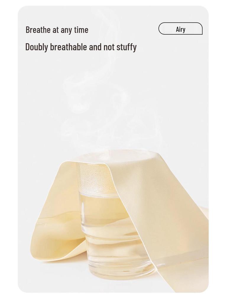 3D Peach Butt Ice Silk Seamless Mid-Rise Panties - Women's Breathable Antibacterial No-Wedgie Underwear