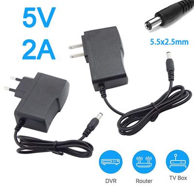 5V 2A 100V-240V AC DC napájecí adaptér Konvertor pro LED páskové světlo CCTV nabíječka Spínač US/EU zástrčka