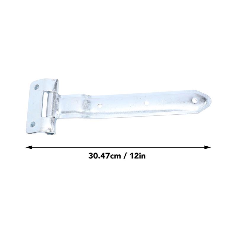 RV Trailer Door Strap Hinge 12 Inch Metal Trailer Door Offset Bent Hinge for Side Door Enclosed Cargo Utility