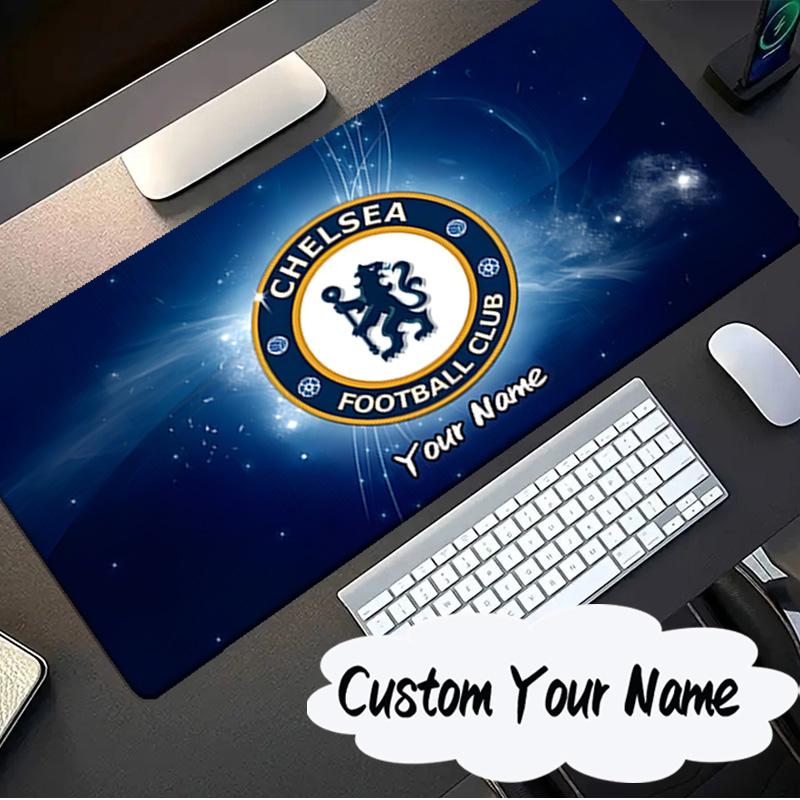 Custom Name Mouse pad Chelsea Football Club Crest Mouse pad, Gaming Mouse Pad, keyboard pad, Desk Decor for computer notebook Fan Birthday Gift