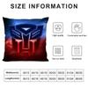 T-Transformers Movie Cushion Cover Pillowcase Ultra Soft Skin Friendly Fabric Cloud Like Comfort & Concealed Zipper