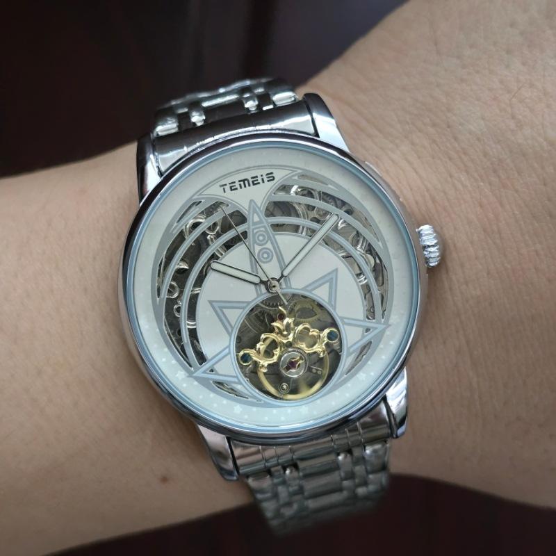 Temeis Double-Sided Hollow Luminous Star Tourbillon Automatic Mechanical Watch