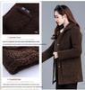 Women's Plus Size Fleece Short Coat with Velvet & Lamb Wool for Autumn & Winter – Fashionable & Warm for Middle-aged & Elderly