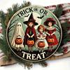 Vintage Halloween Metal Tin Sign Rustic Wall Art Retro Room Decor