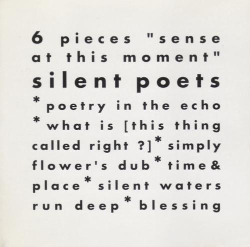 

CD SILENT POETS 6 Pieces Sense At This Moment 20SP001D File Records 1992 Japan Japanese Club Dance Used