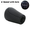 Leather Gear Shift Knob 10MM for MAZDA 3 BK BL 5 CR CW 6 II GH CX-7 ER MX-5 NC III 23 MT 5/6-Speed Lever Ball Car Accessories