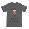 Mii Braucht Eine Zigarette Herren Damen T-Shirt Mii Brawler Merch Cooles T-Shirt T-Shirts Baumwolle Geschenkidee Kleidung