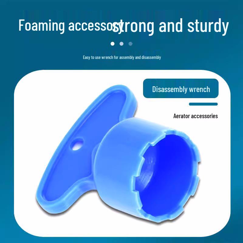 Faucet Spout with Built-in Aerator and Hidden Filter, Includes Disassembly Tool
