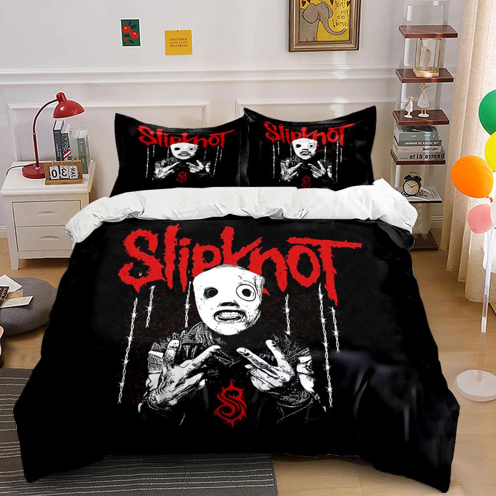 Slipknot Band Bedding Set Bedding Duvet Cover Set Duvet Cover Pillowcases (1 * Duvet Cover 2 * Pillowcases, without duvet insert)